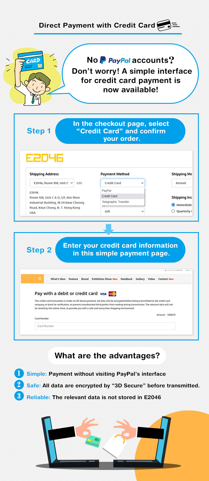 Direct Payment with Credit Card